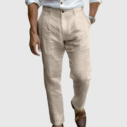 Aminuddin - Causale Sciolto Linen Pantalone